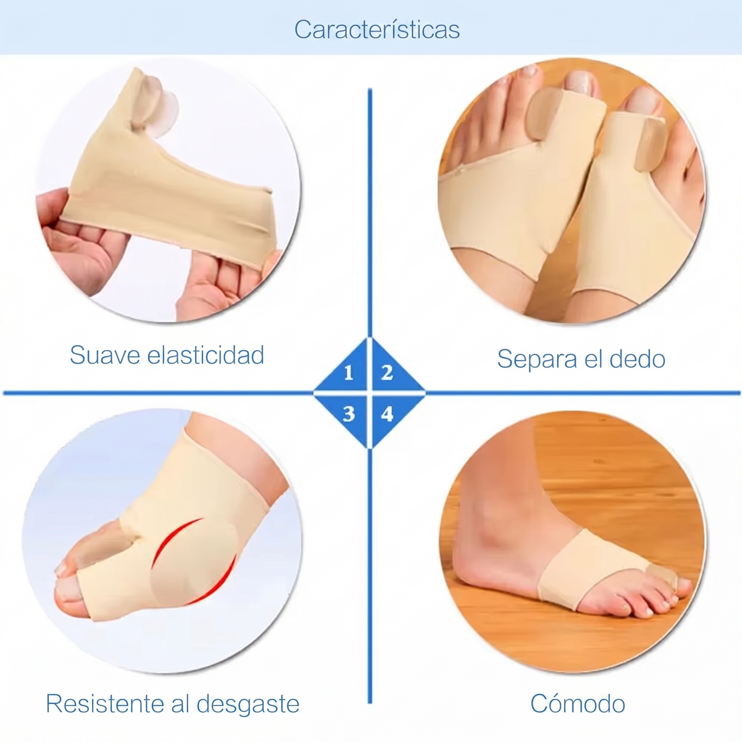 Corrector De Juanetes Con Gel Interno (Par)