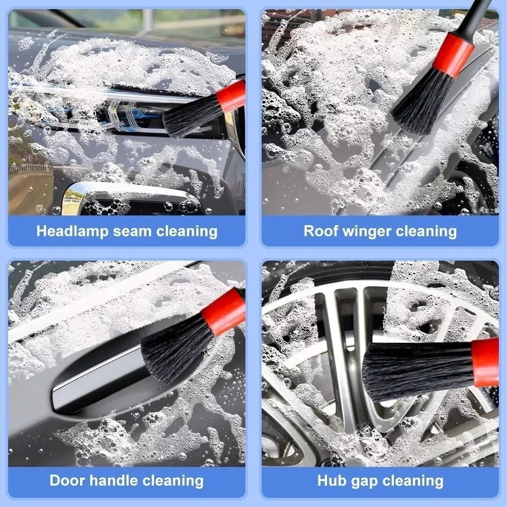Set de 5 Brochas de Detallado Profesional para Automóvil