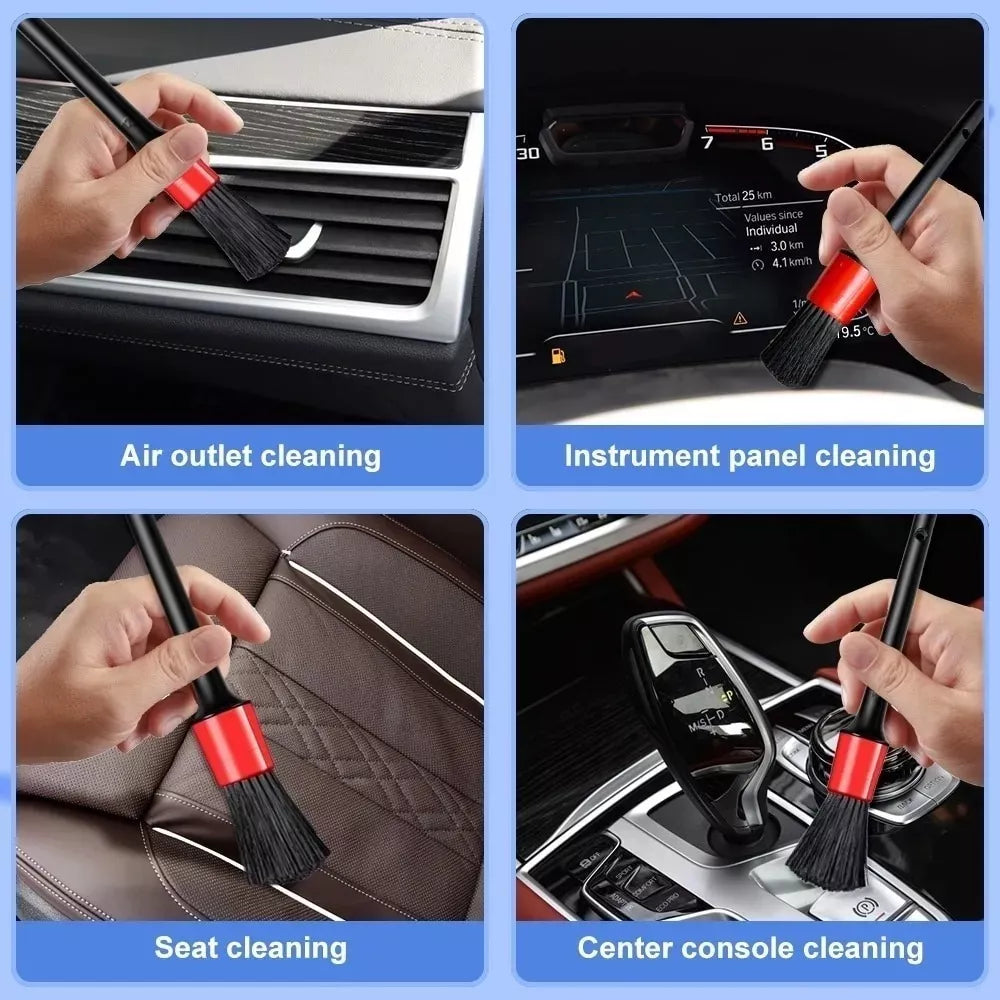 Set de 5 Brochas de Detallado Profesional para Automóvil
