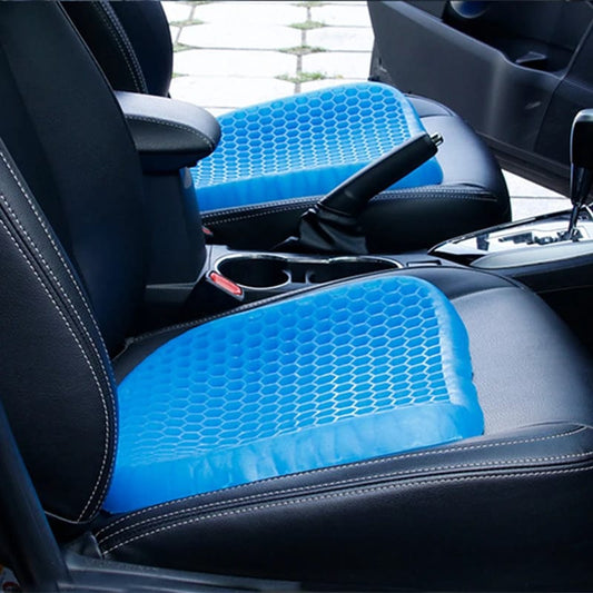 Cojín de Gel Terapéutico con Diseño en Panal - Máximo Soporte Lumbar y Frescura