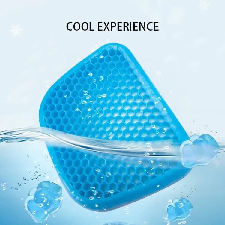 Cojín de Gel Terapéutico con Diseño en Panal - Máximo Soporte Lumbar y Frescura