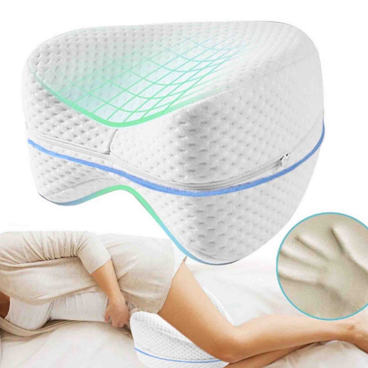 Almohada Ortopédica Ergonómica para Piernas y Rodillas