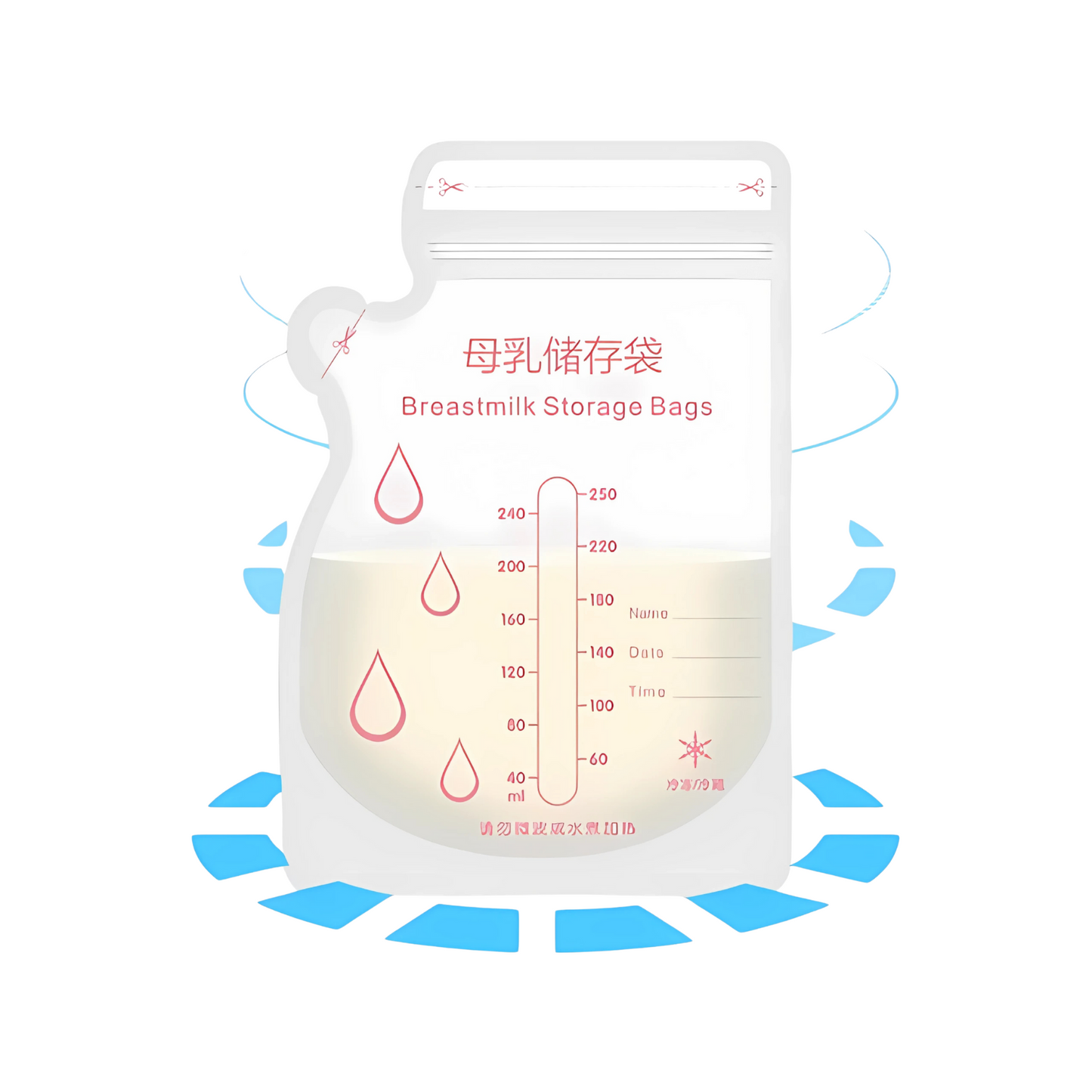 Pack 30 Bolsas para Almacenamiento de Leche Materna