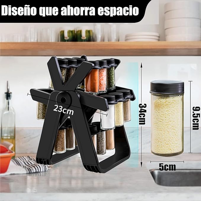 Organizador de condimentos giratorio